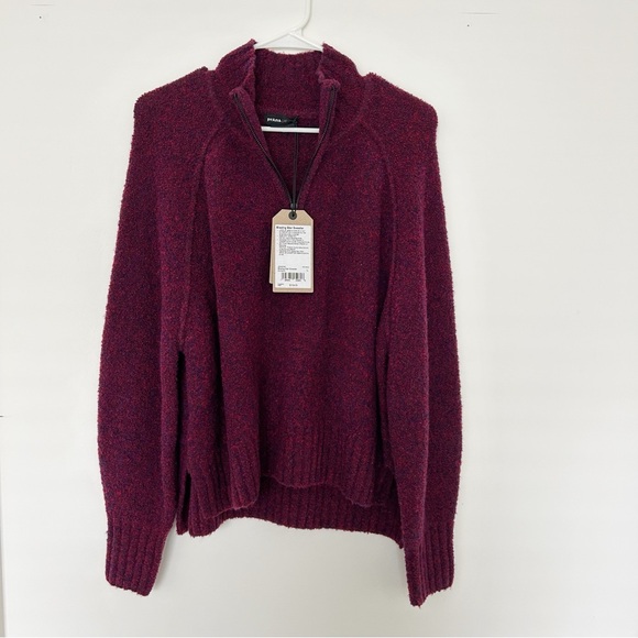 Prana Blazing Star Sweater Merino Wool Blend Size Large NEW - Picture 1 of 8